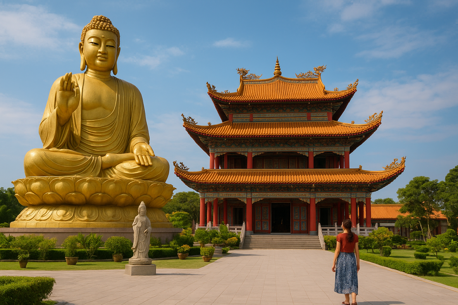 3. Visit Maha Vihara Duta Maitreya Monastery