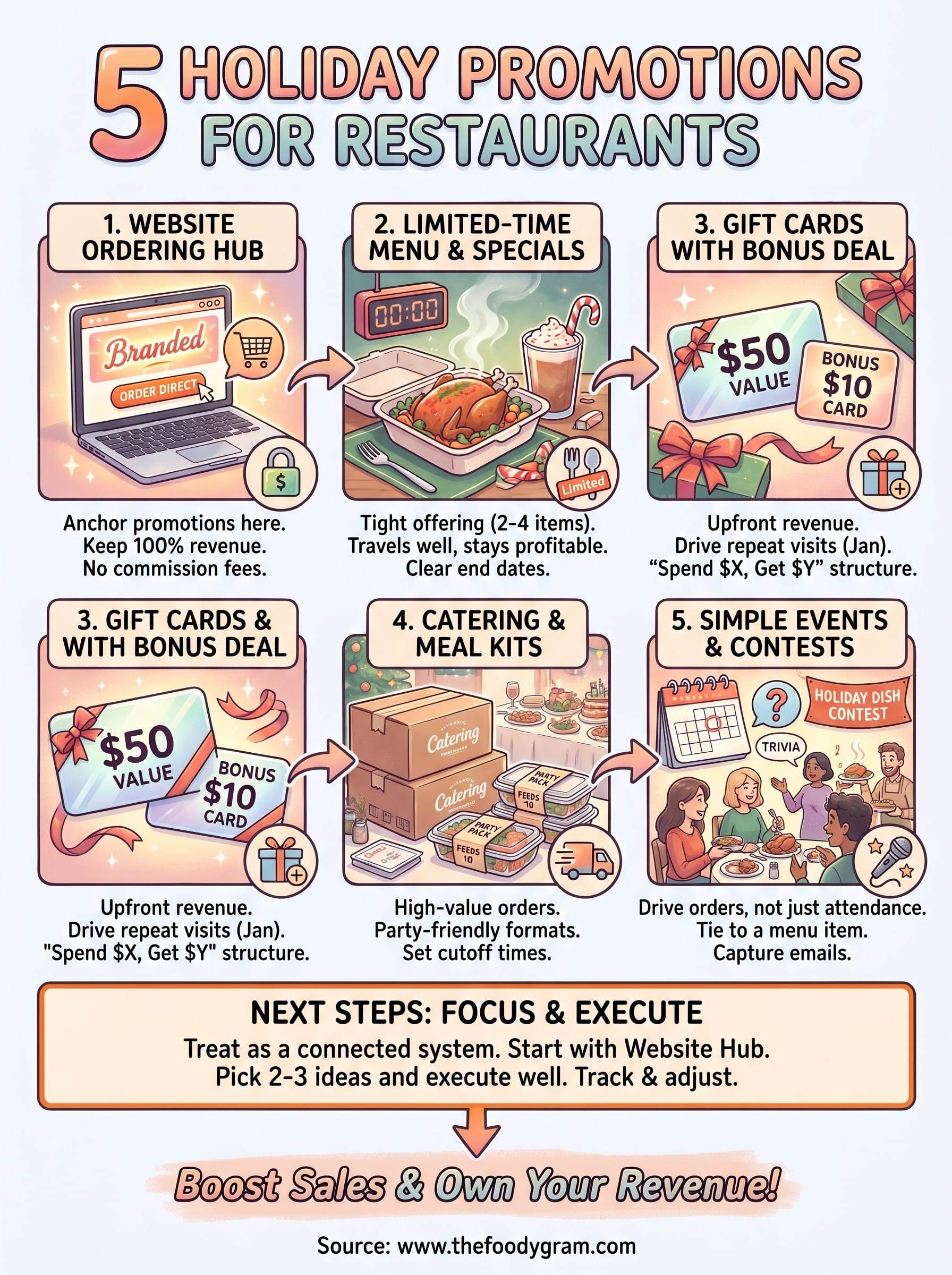holiday promotions for restaurants infographic