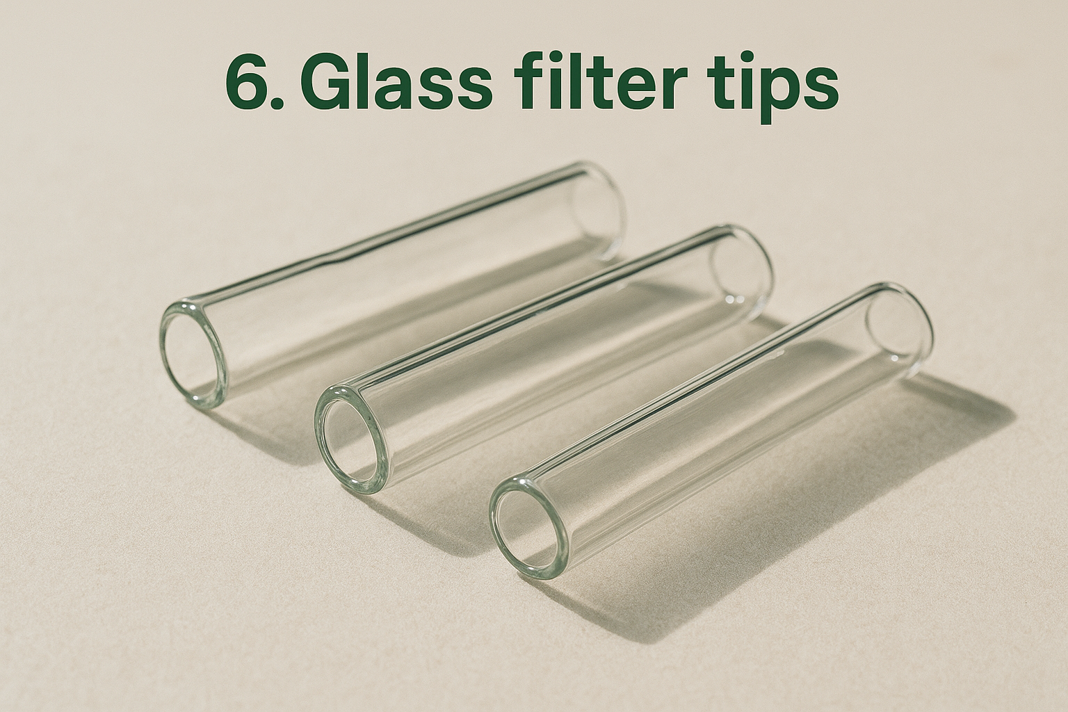 6. Glass filter tips