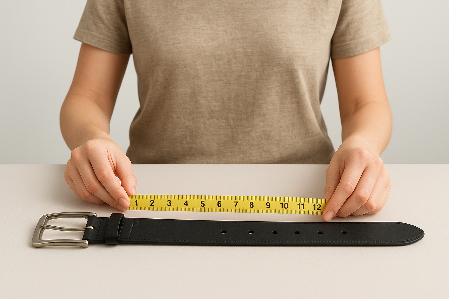 Mesurer une ceinture existante