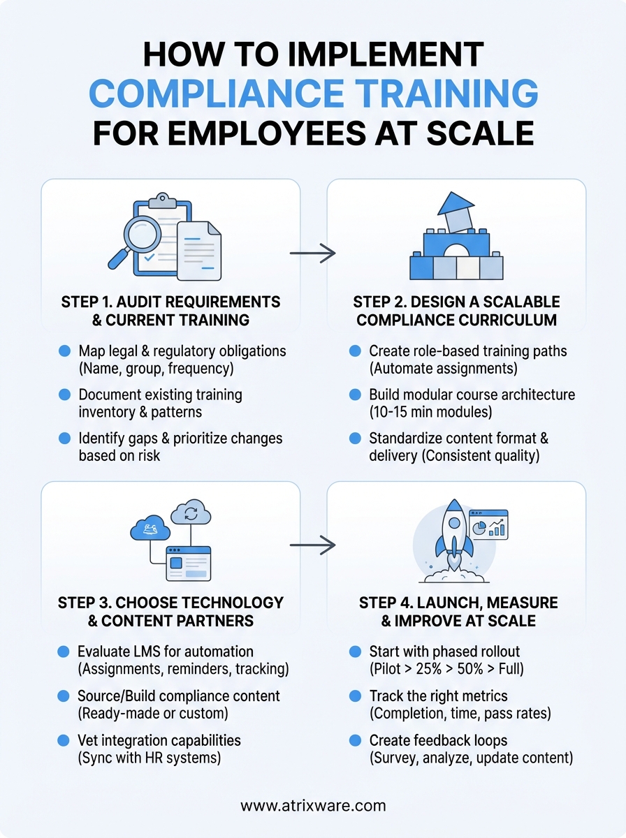 compliance training for employees infographic