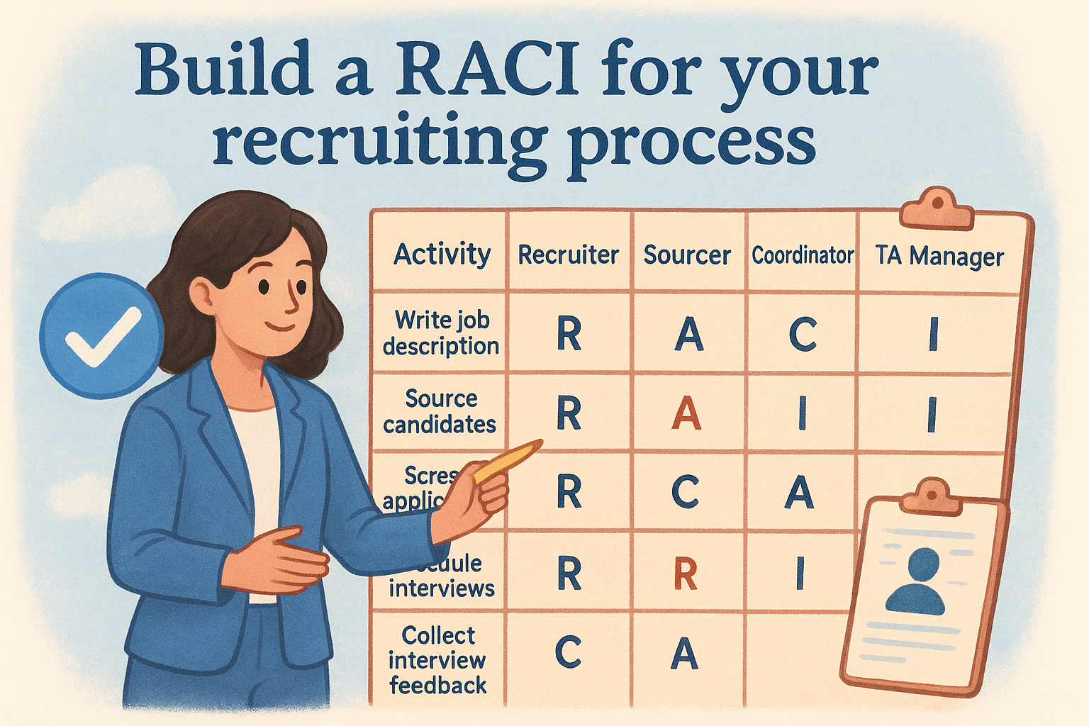 Build a RACI for your recruiting process