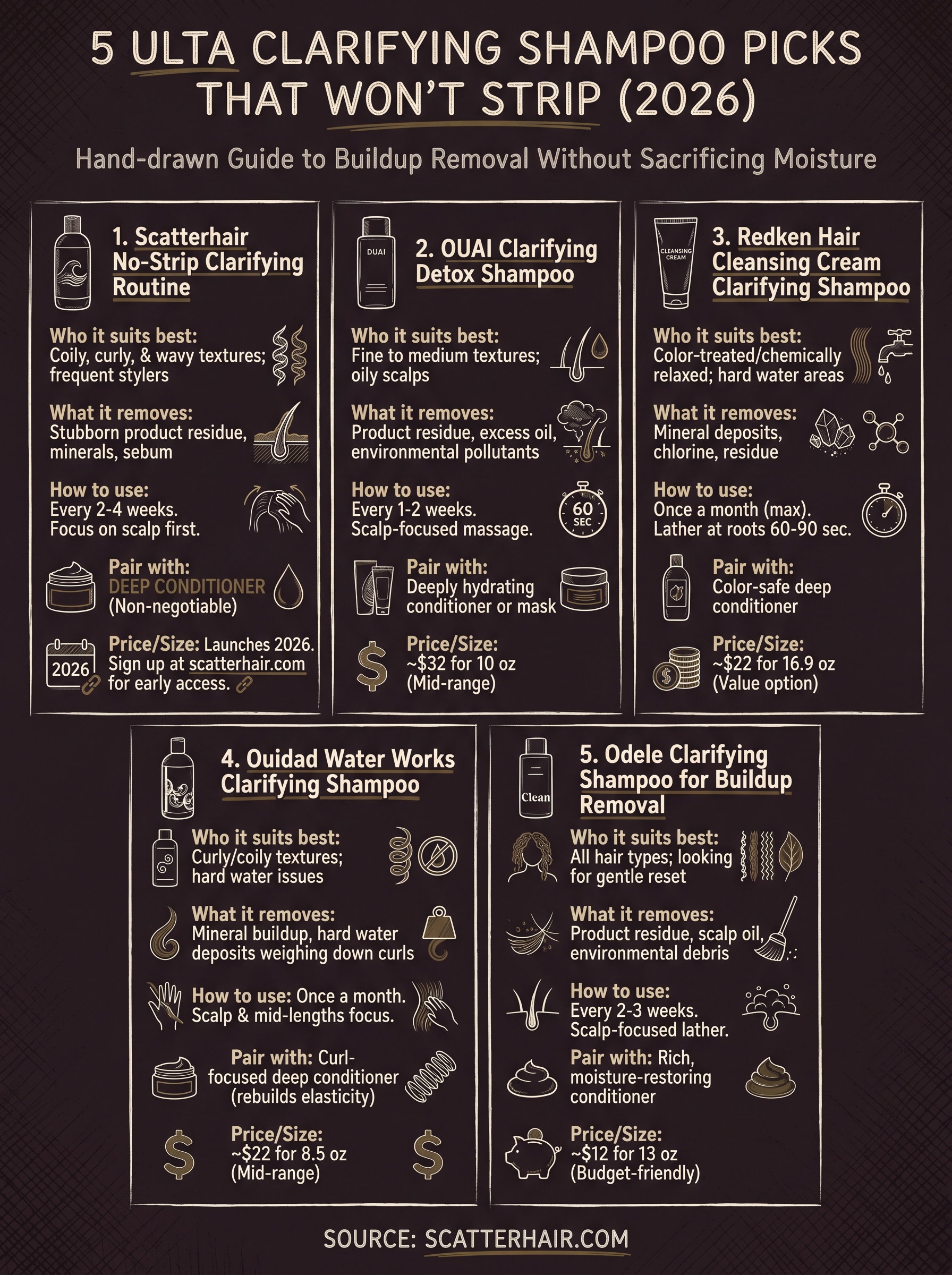 ulta clarifying shampoo infographic