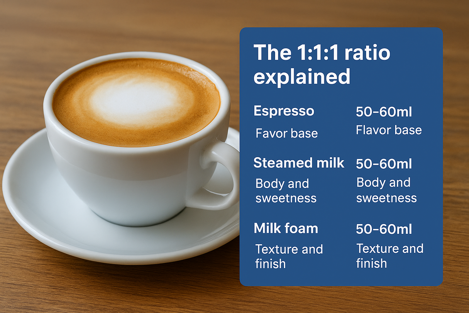 The 1:1:1 ratio explained