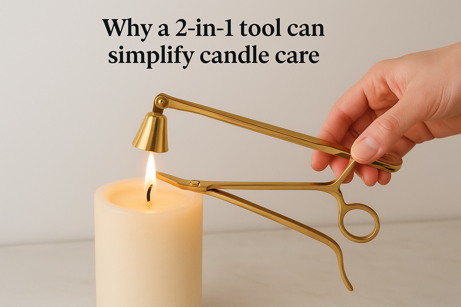 Why a 2-in-1 tool can simplify candle care