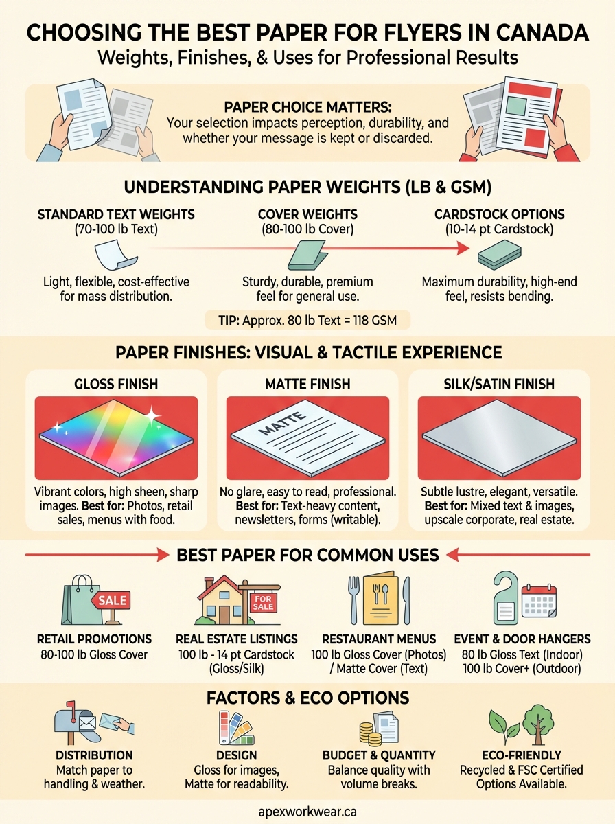 best paper for flyers infographic