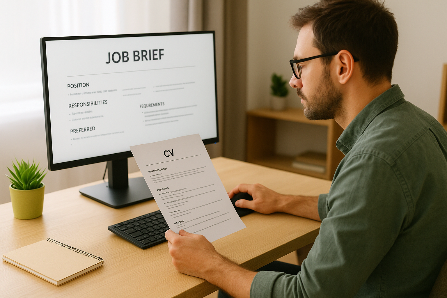 Intake and preparation: from job brief to submission-ready CV