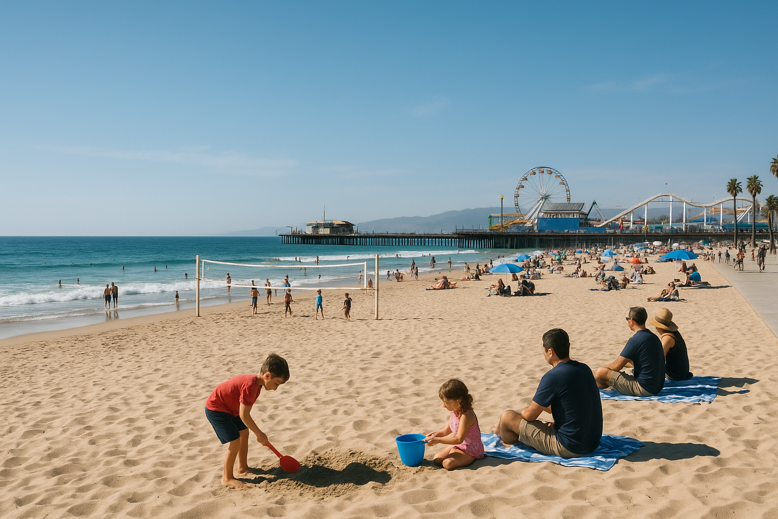 5. Do a classic Santa Monica beach day