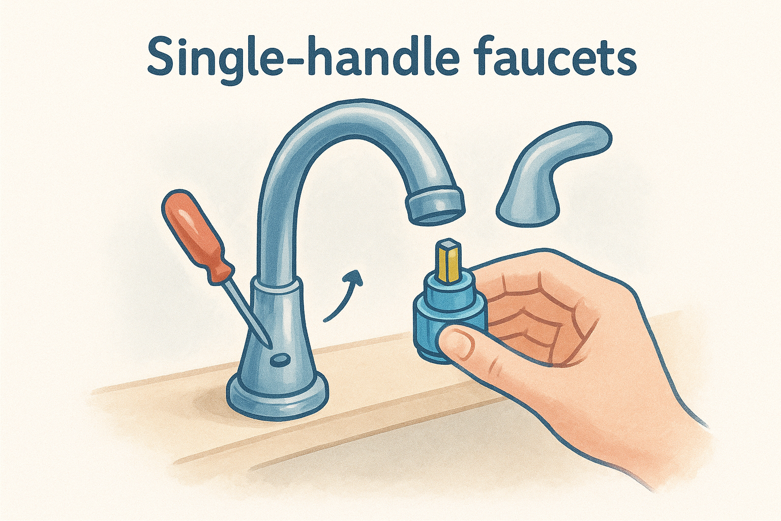 Single-handle faucets