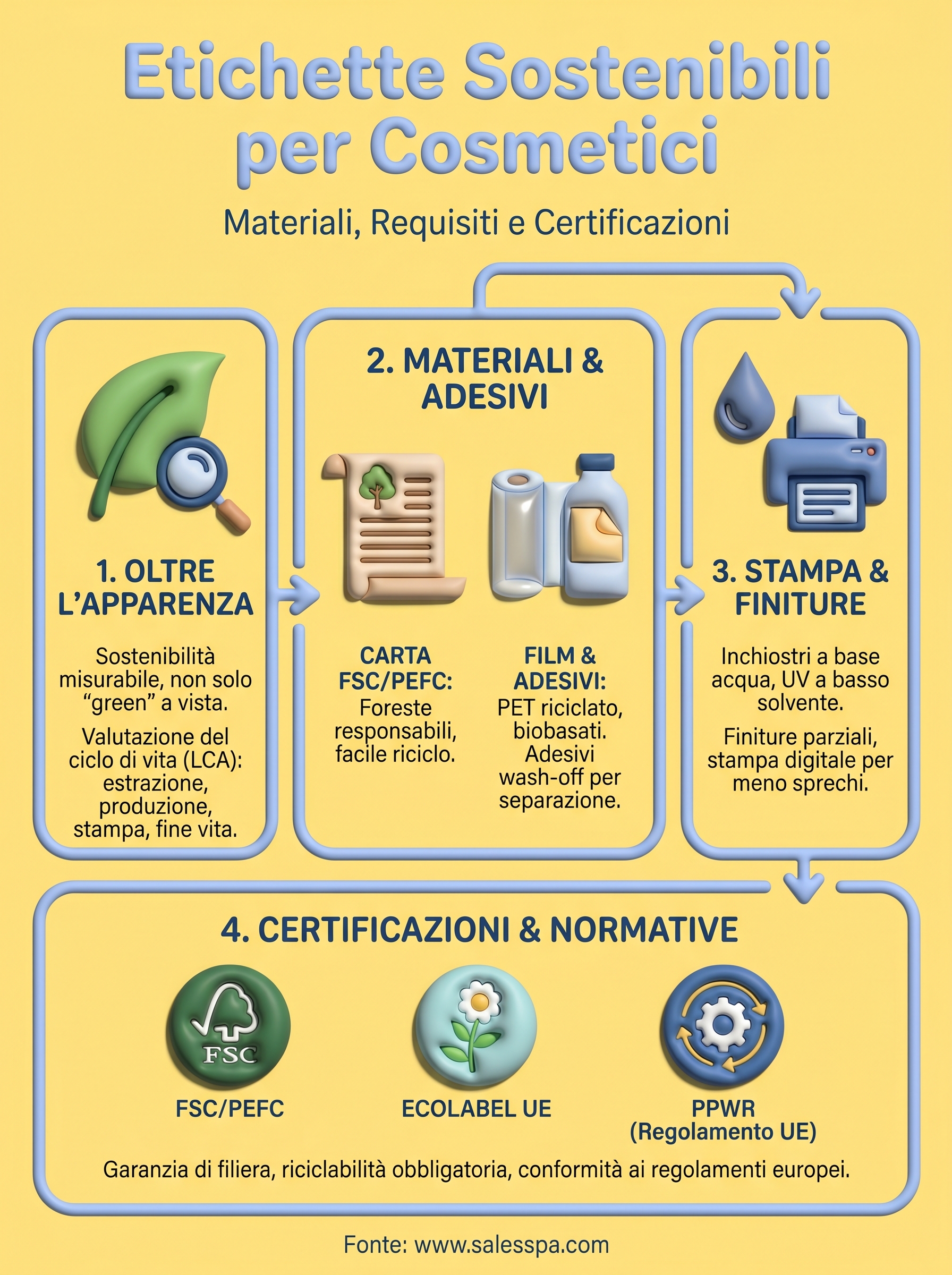 etichette sostenibili per cosmetici infographic