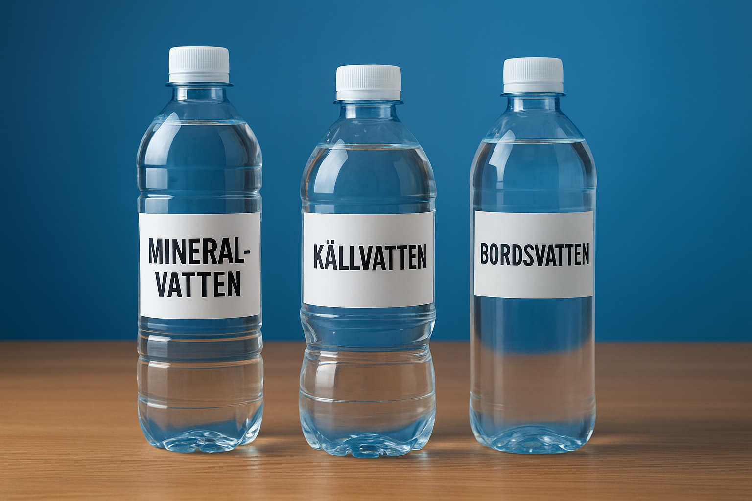 Mineralvatten, källvatten och bordsvatten