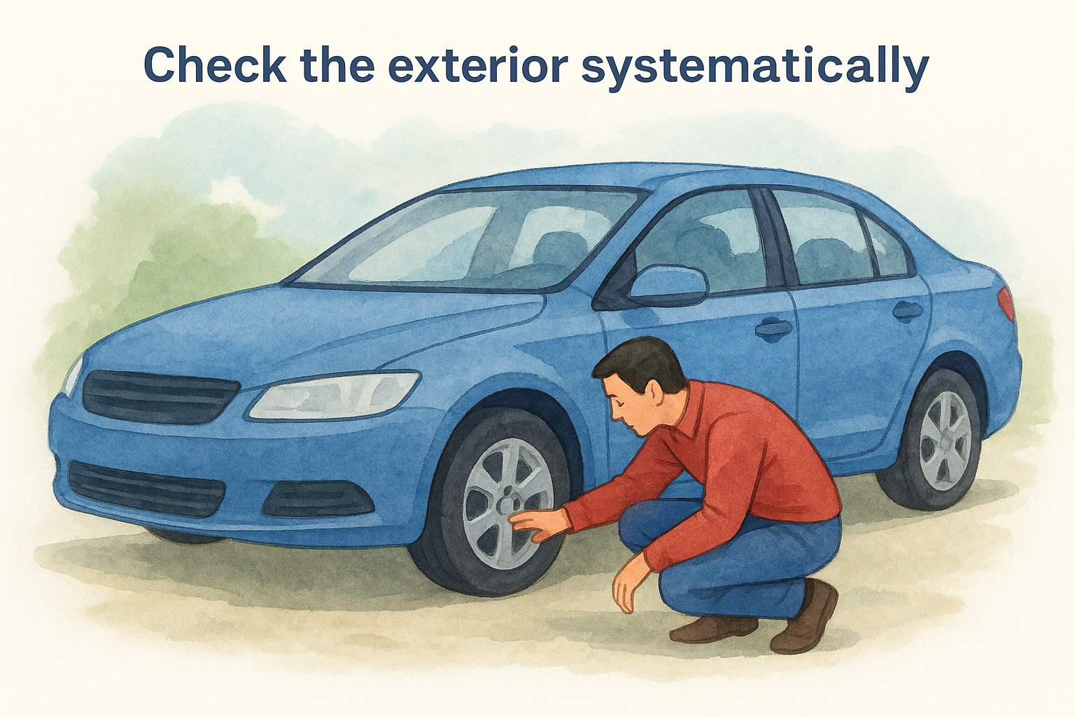 Check the exterior systematically