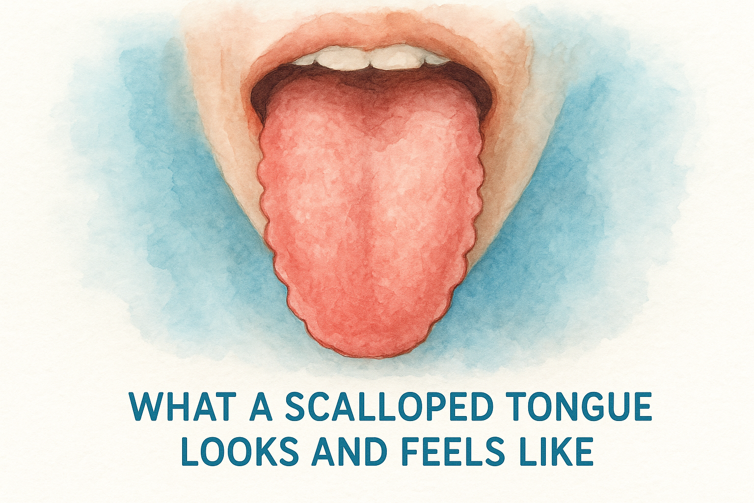 What a scalloped tongue looks and feels like