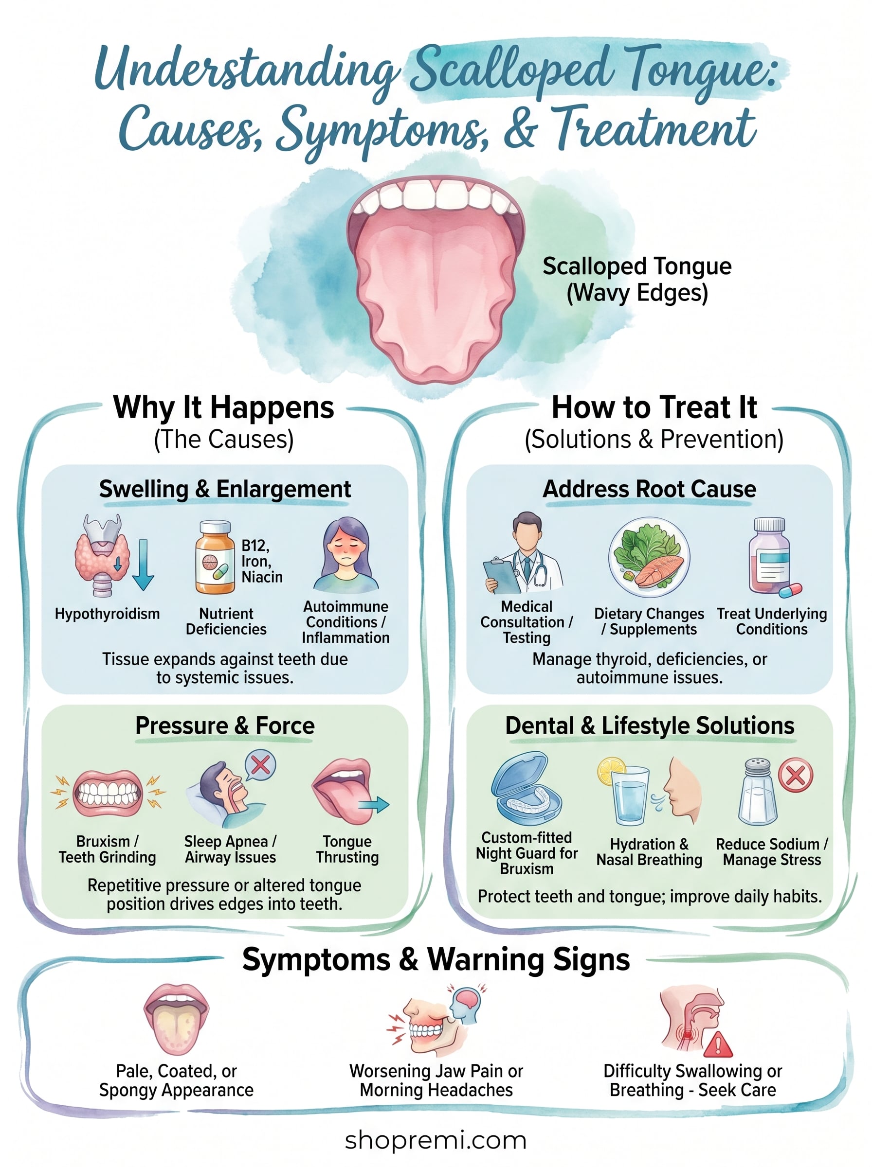 scalloped tongue infographic