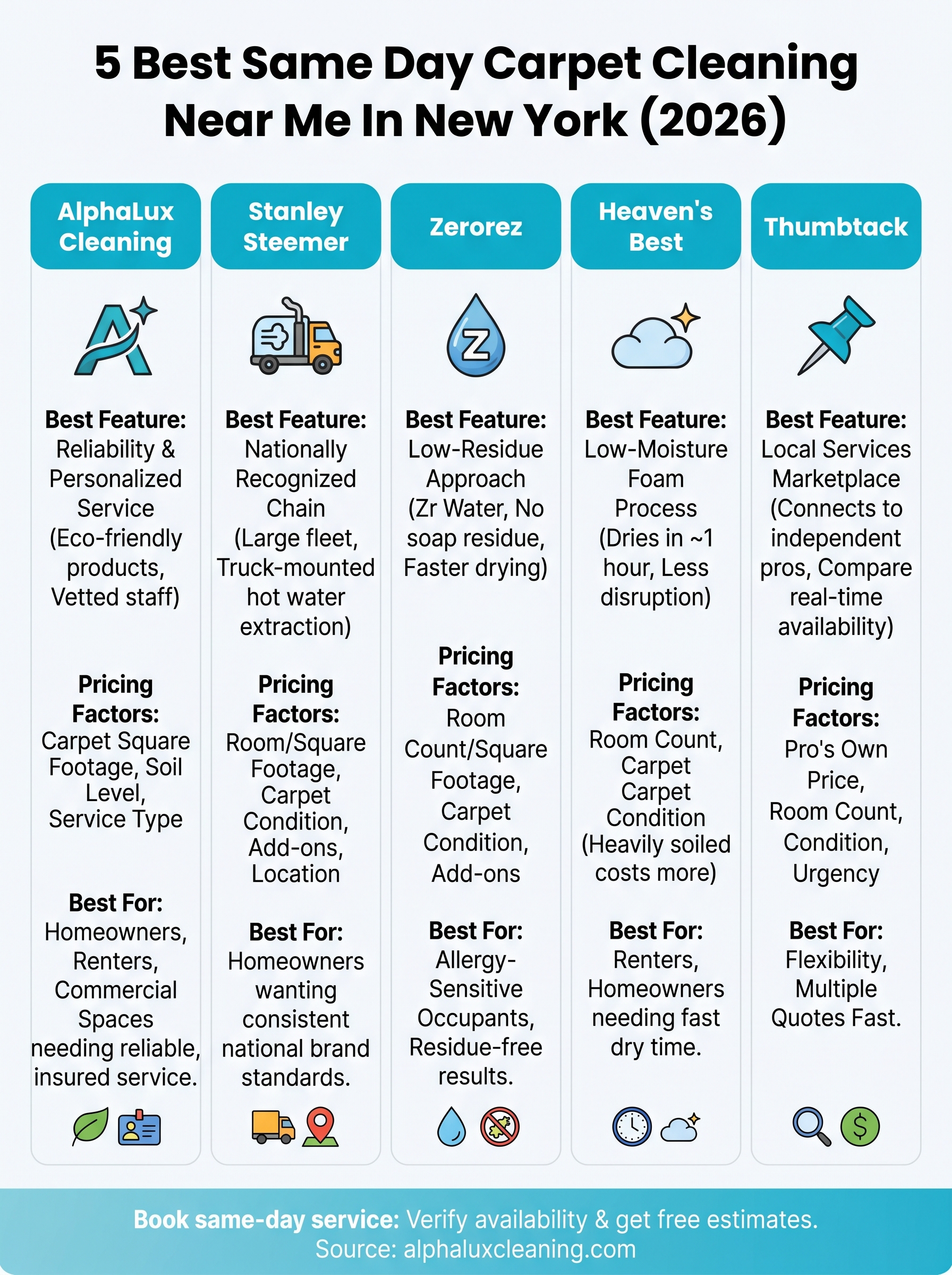 same day carpet cleaning near me infographic
