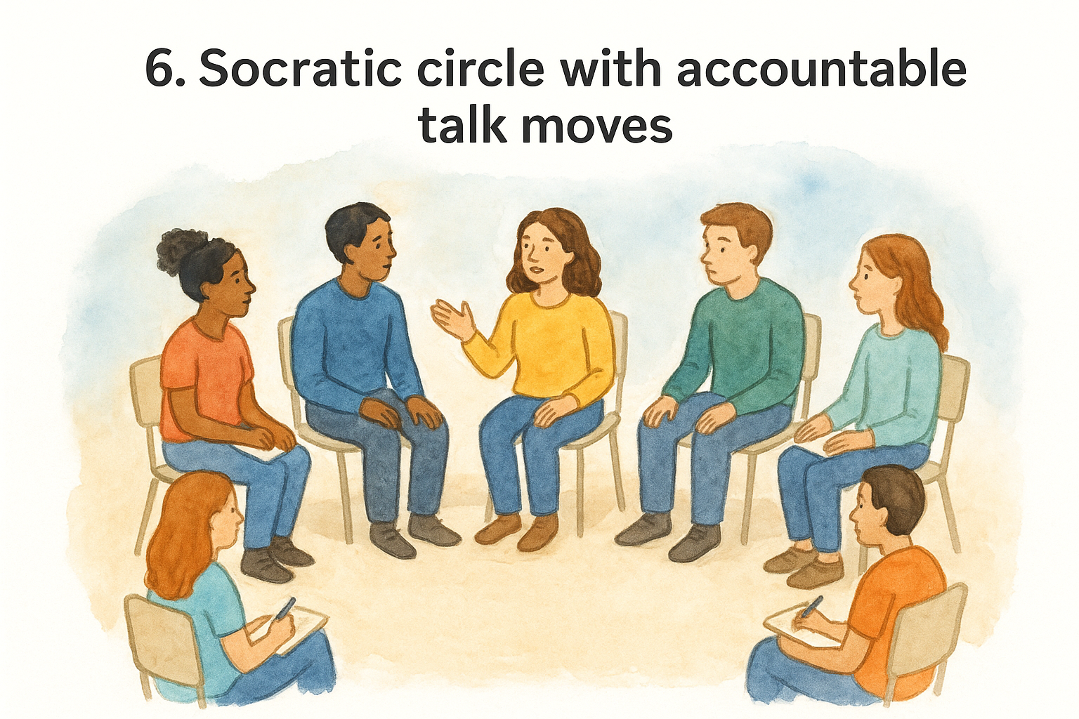 6. Socratic circle with accountable talk moves