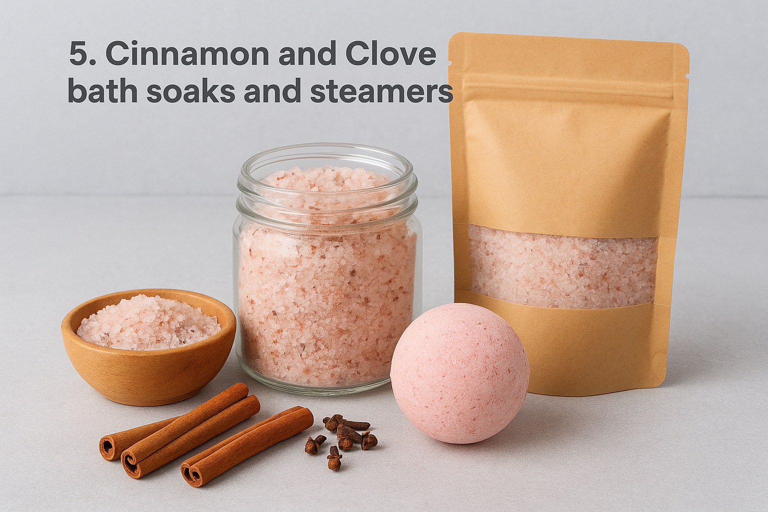 5. Cinnamon and Clove bath soaks and steamers