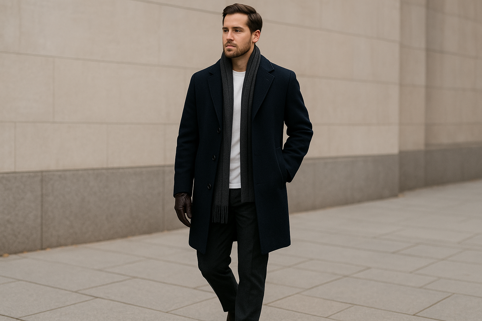 14. Style it for cold weather with a topcoat