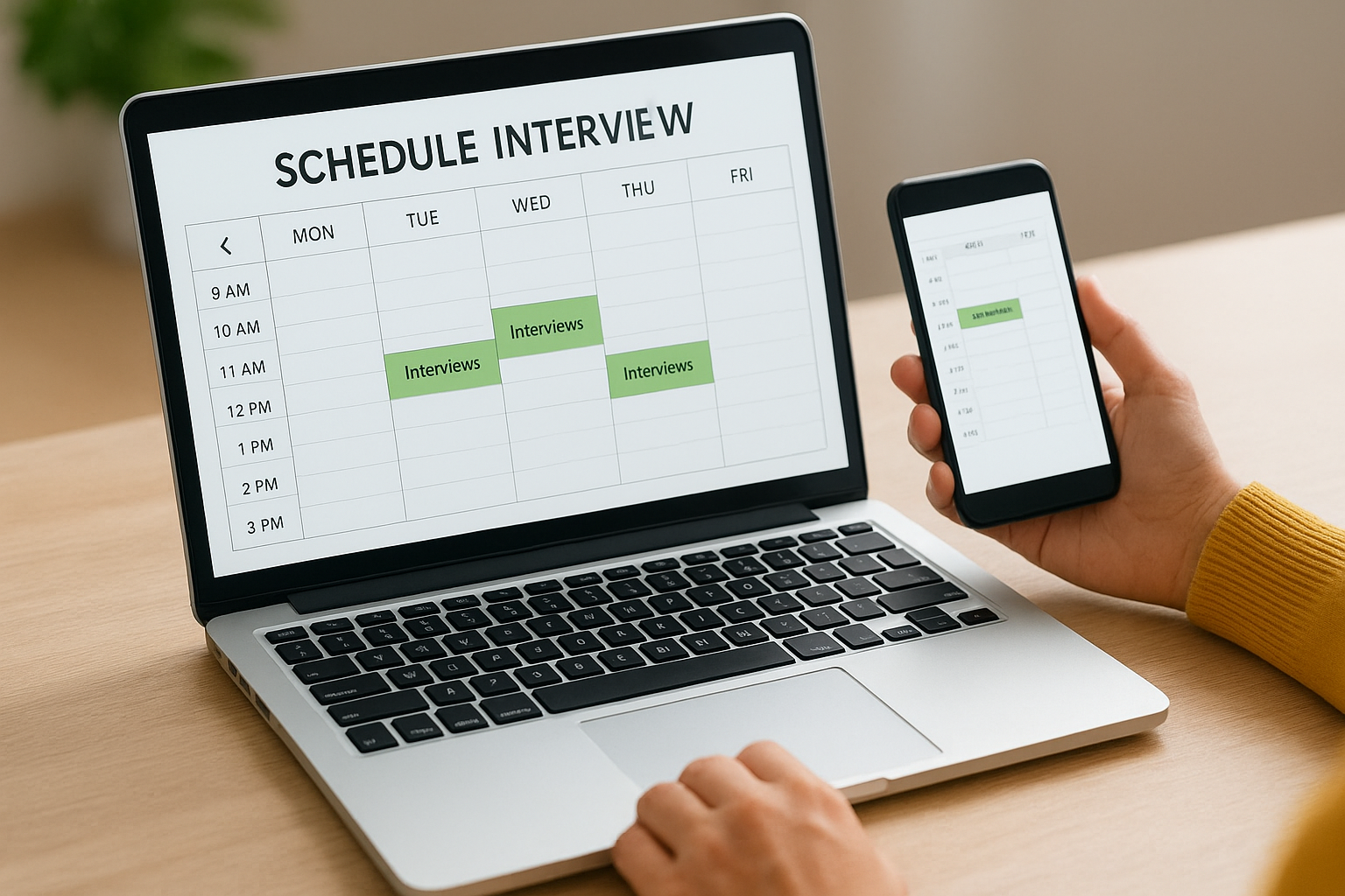 How to implement it with calendar rules and interview windows