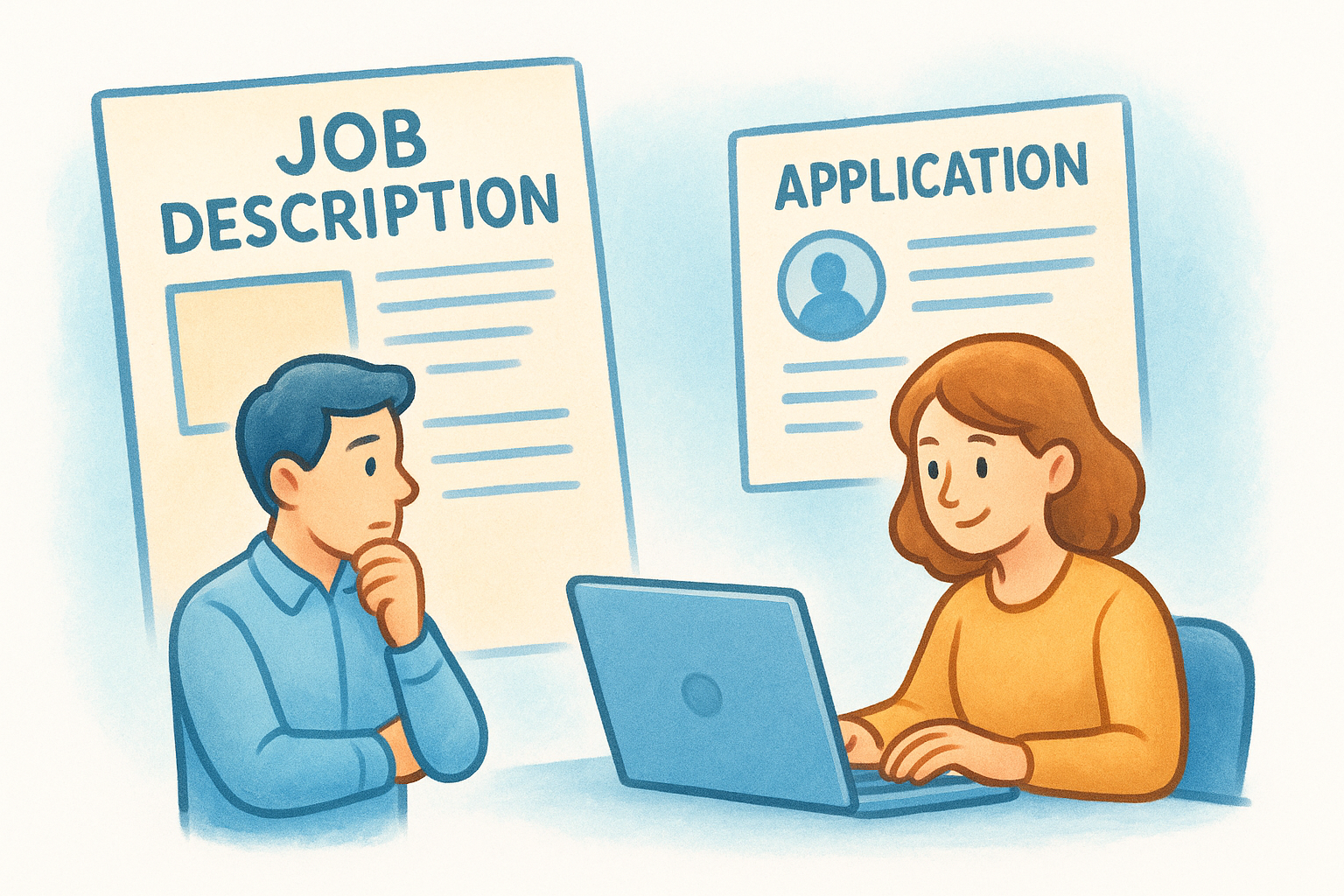 The job description and application
