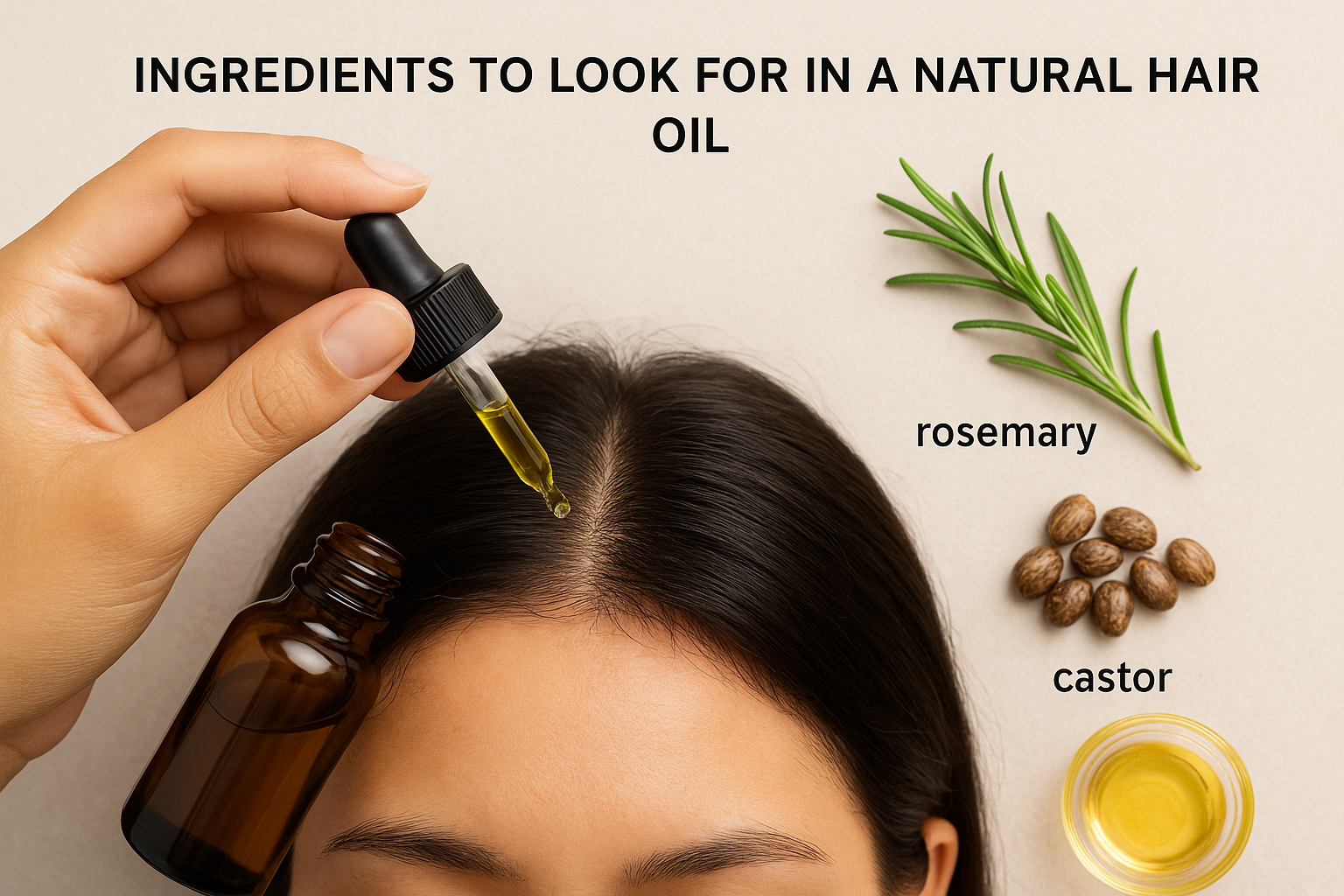 Ingredients to look for in a natural hair oil