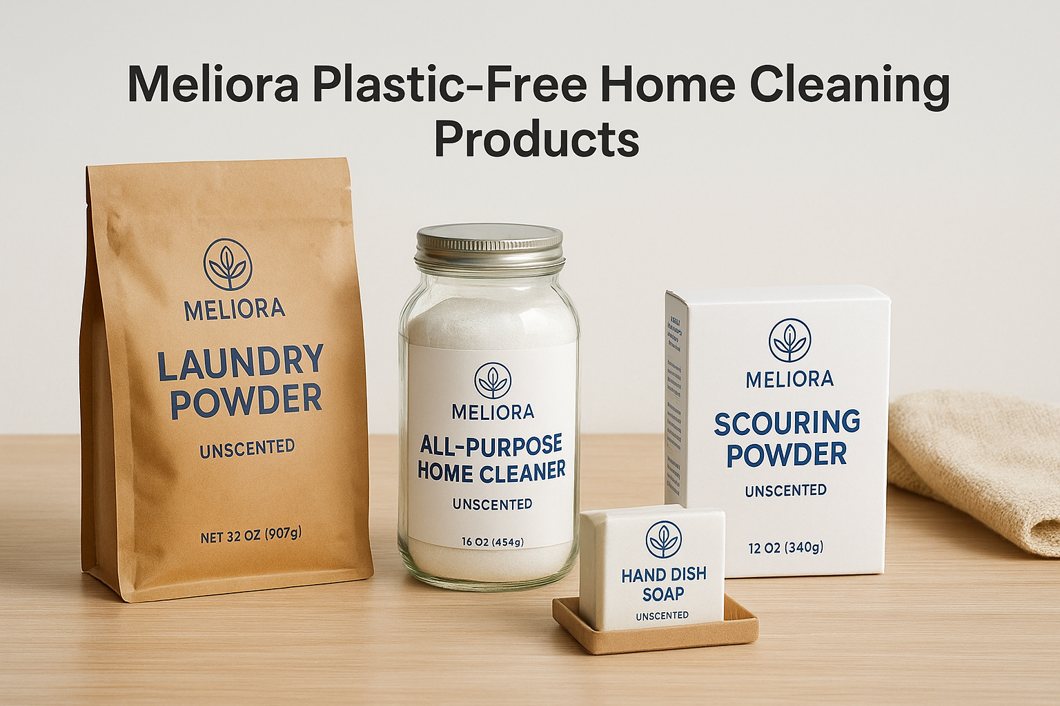9. Meliora Plastic-Free Home Cleaning Products