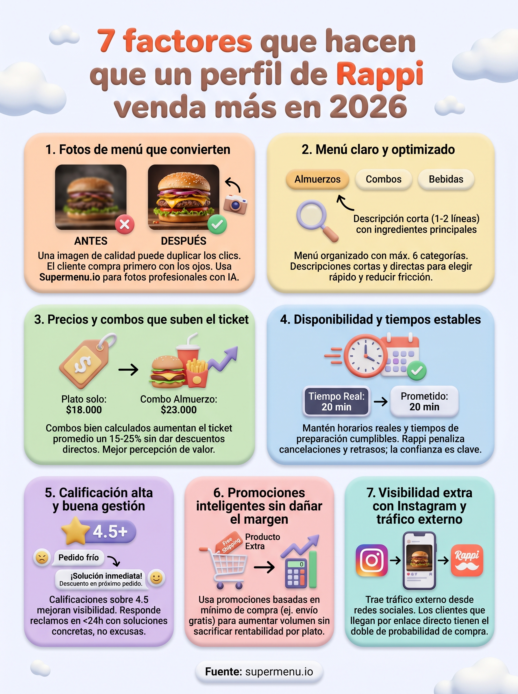 qué hace que un perfil de rappi venda más infographic
