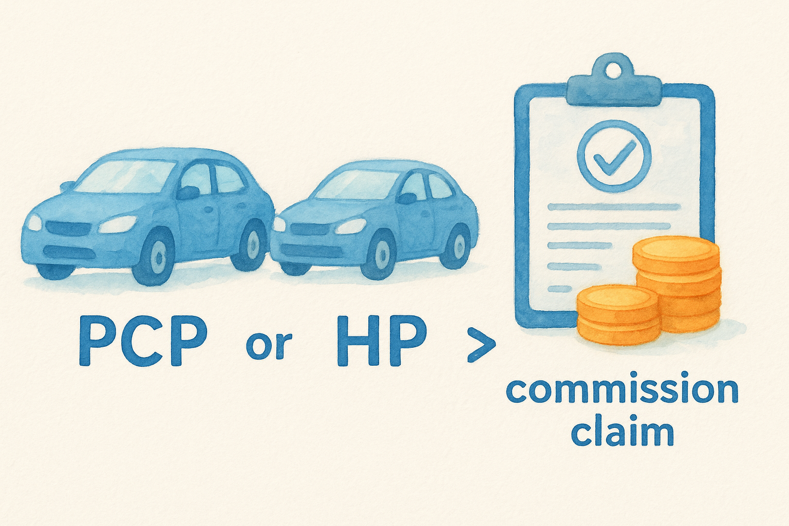 The difference between PCP, HP, and a commission claim