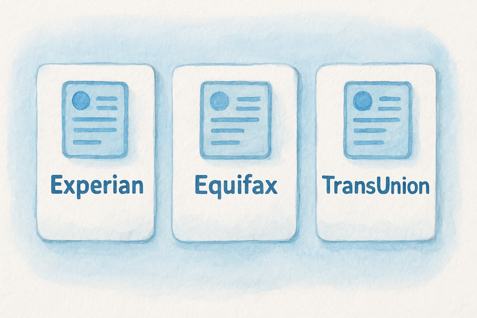 The three main credit reference agencies