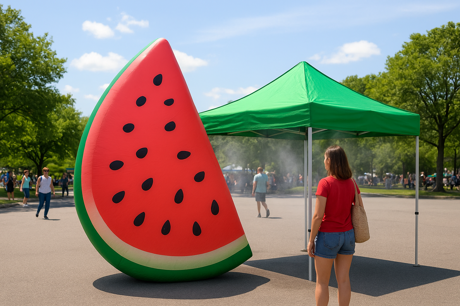 Inflatable and event-display concepts that fit watermelon