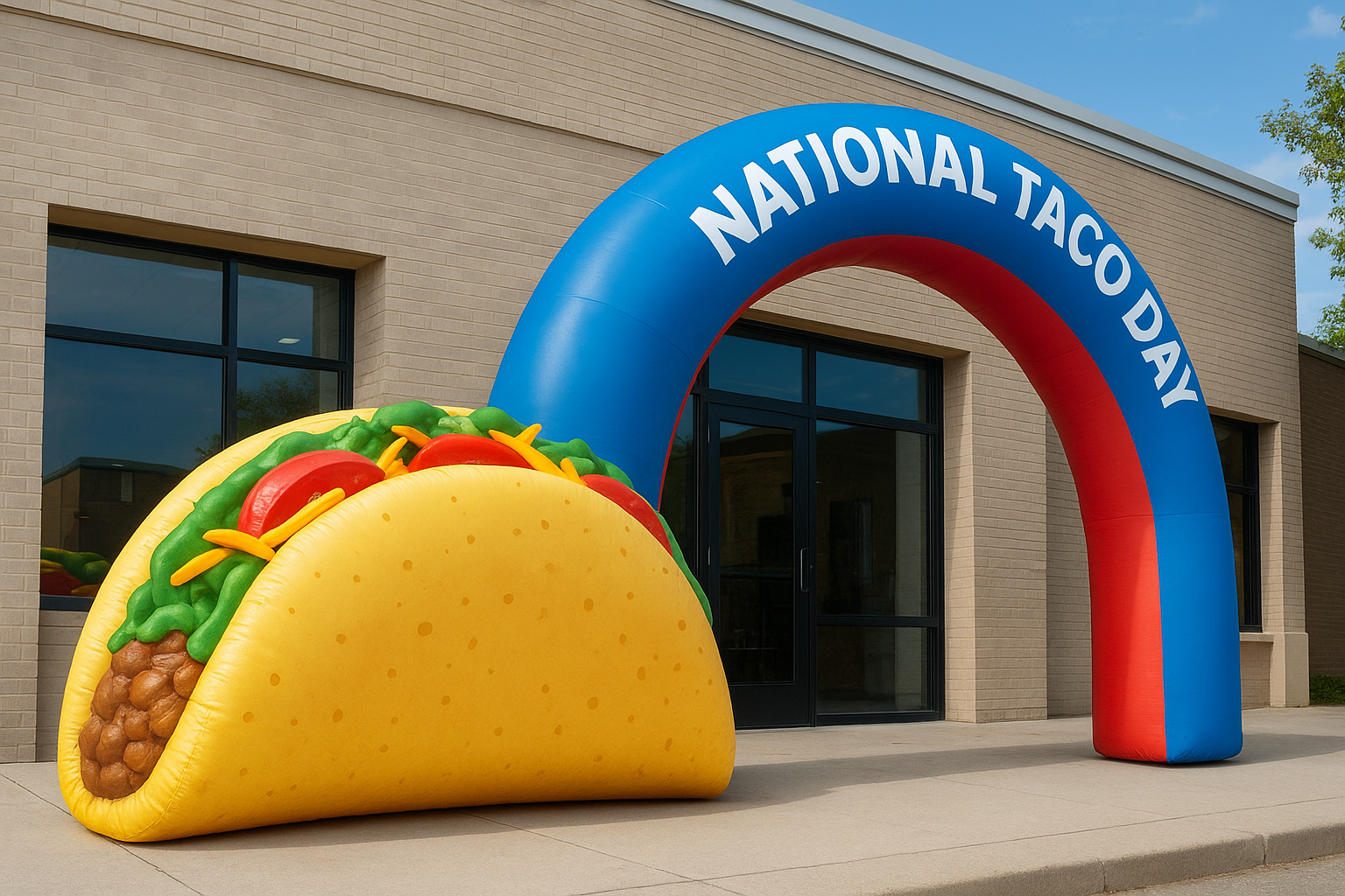 Inflatable and event-display concepts that fit tacos