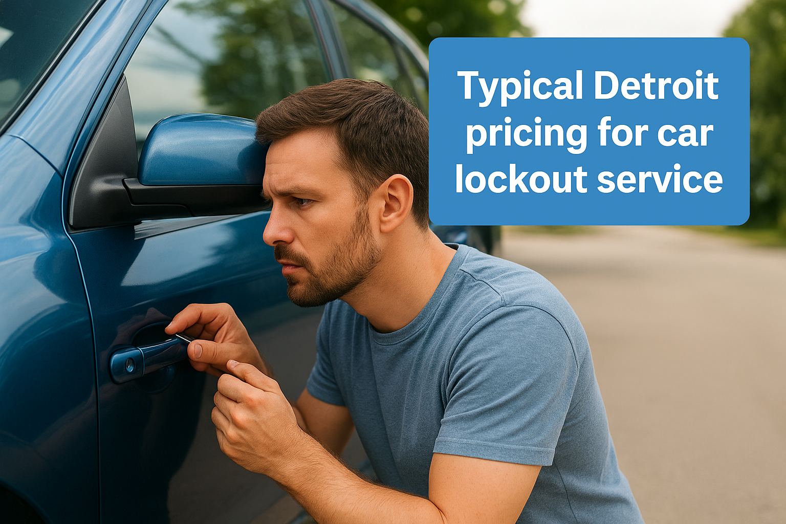 Typical Detroit pricing for car lockout service