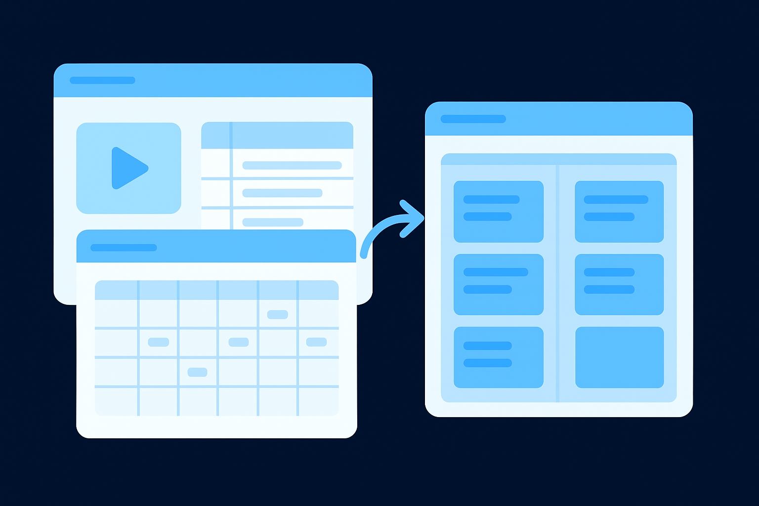 How the database and views work
