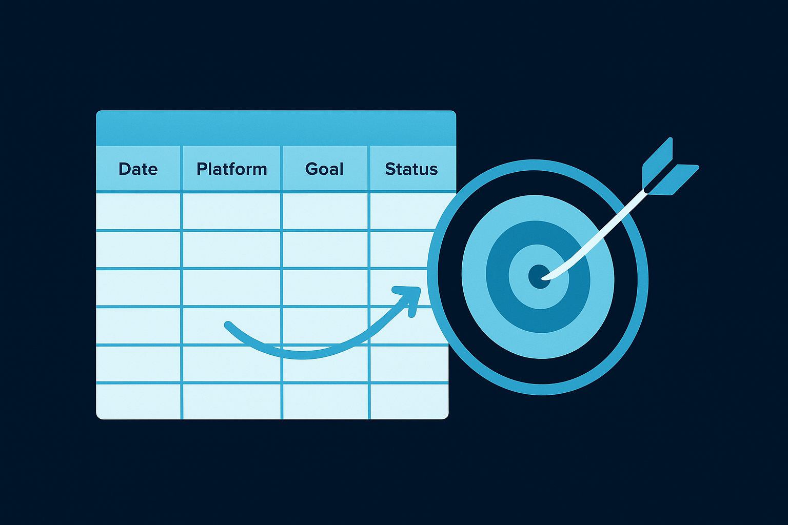 How it ties posts to goals and reporting