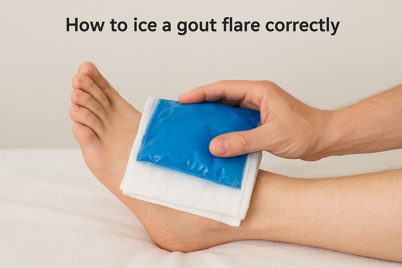 How to ice a gout flare correctly