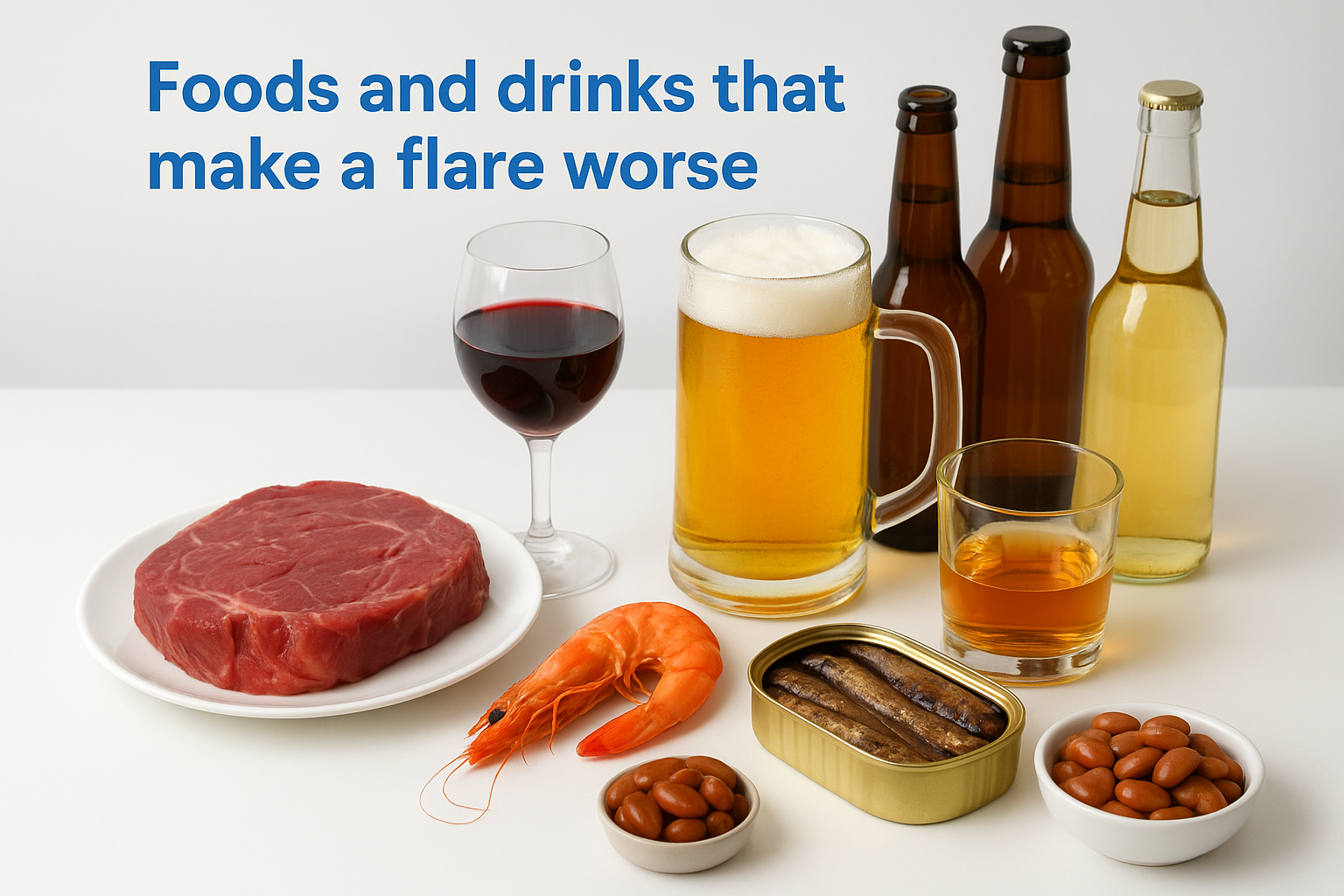 Foods and drinks that make a flare worse