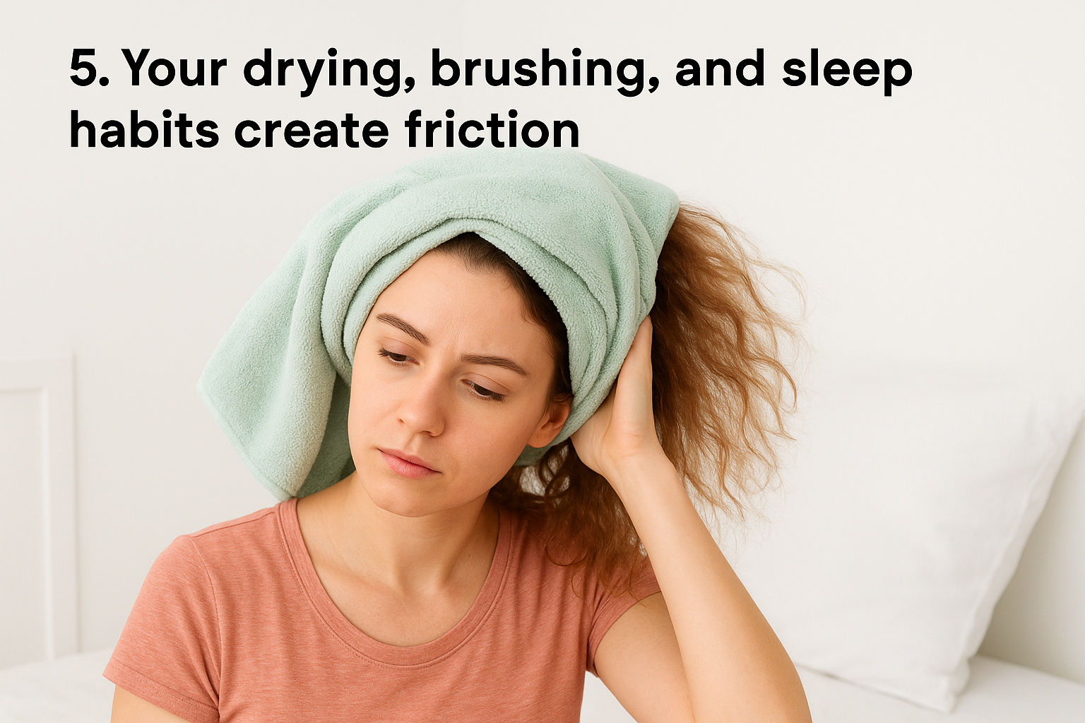 5. Your drying, brushing, and sleep habits create friction