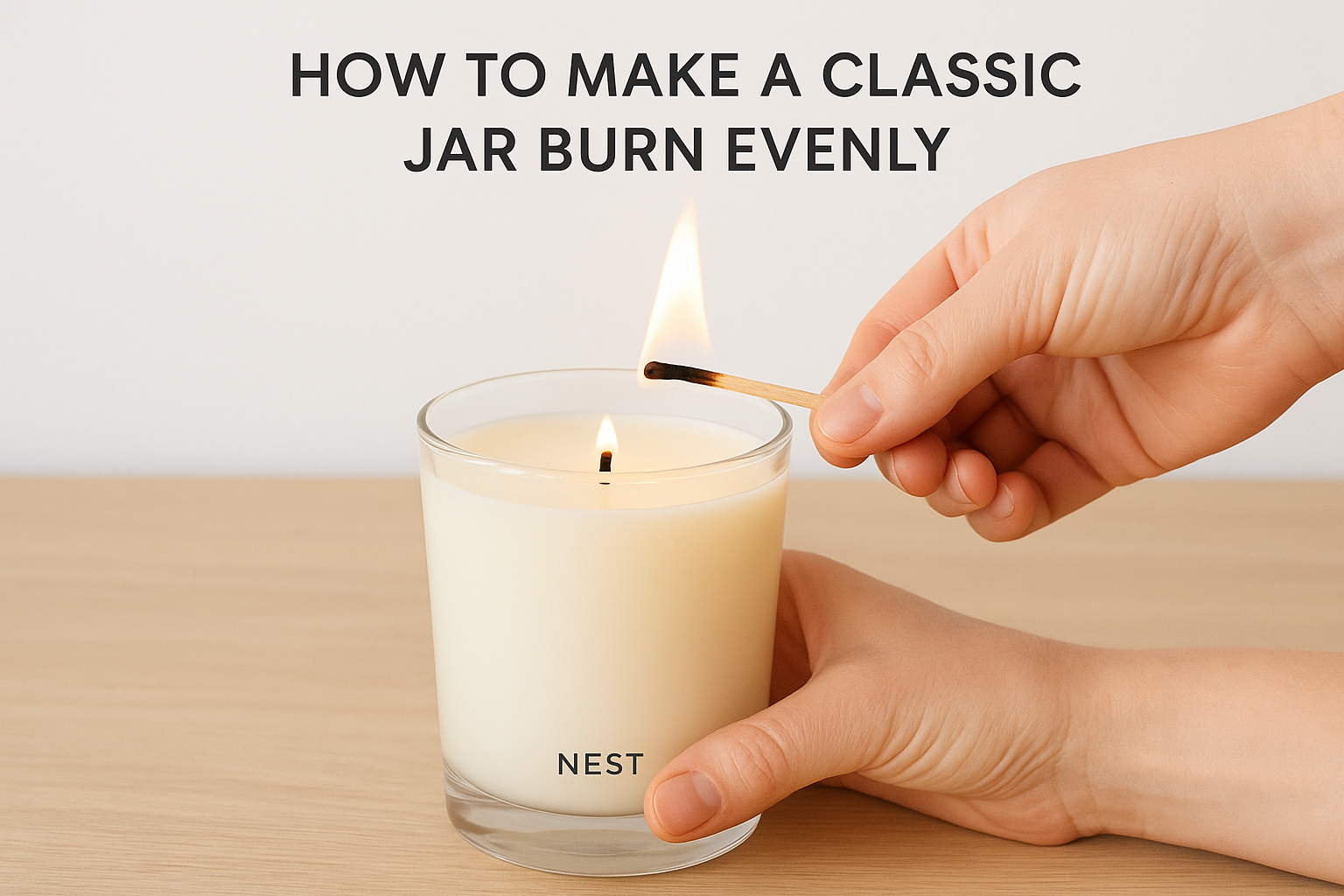 How to make a classic jar burn evenly