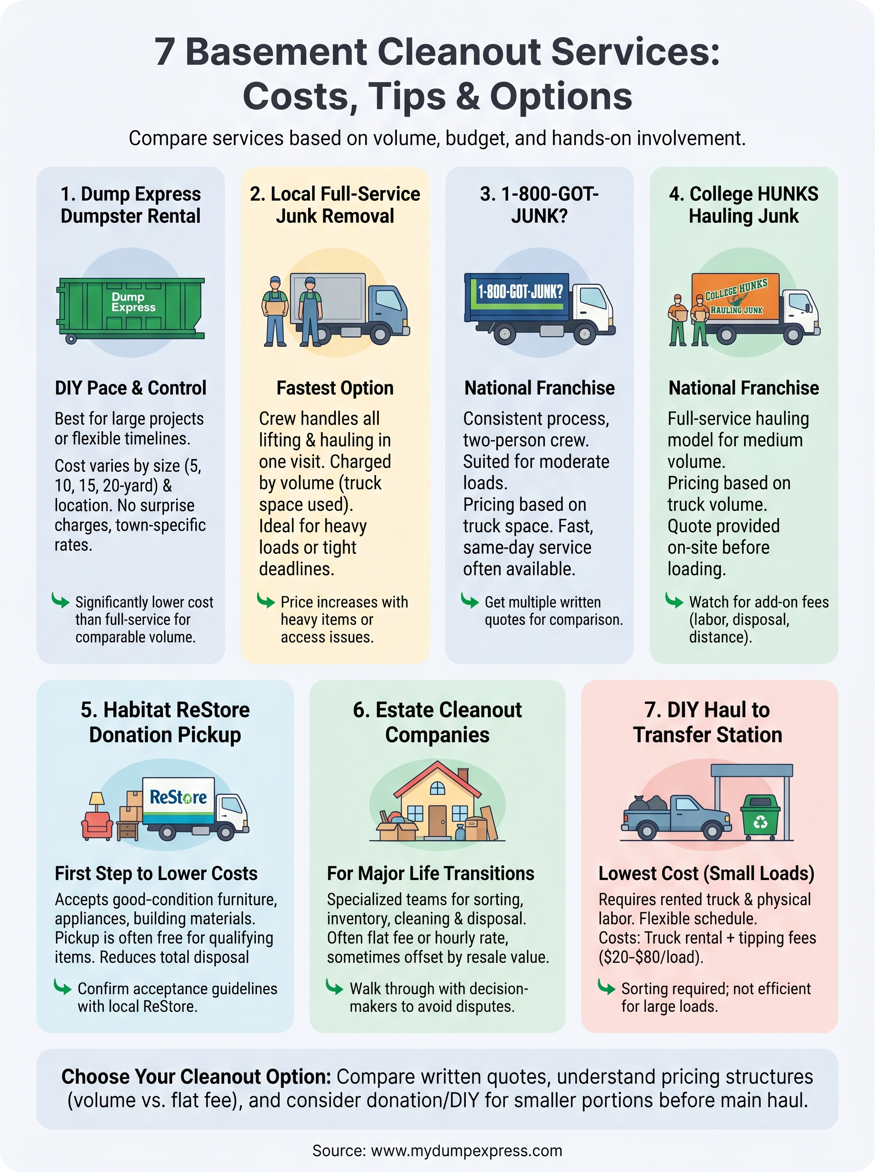basement cleanout services near me infographic