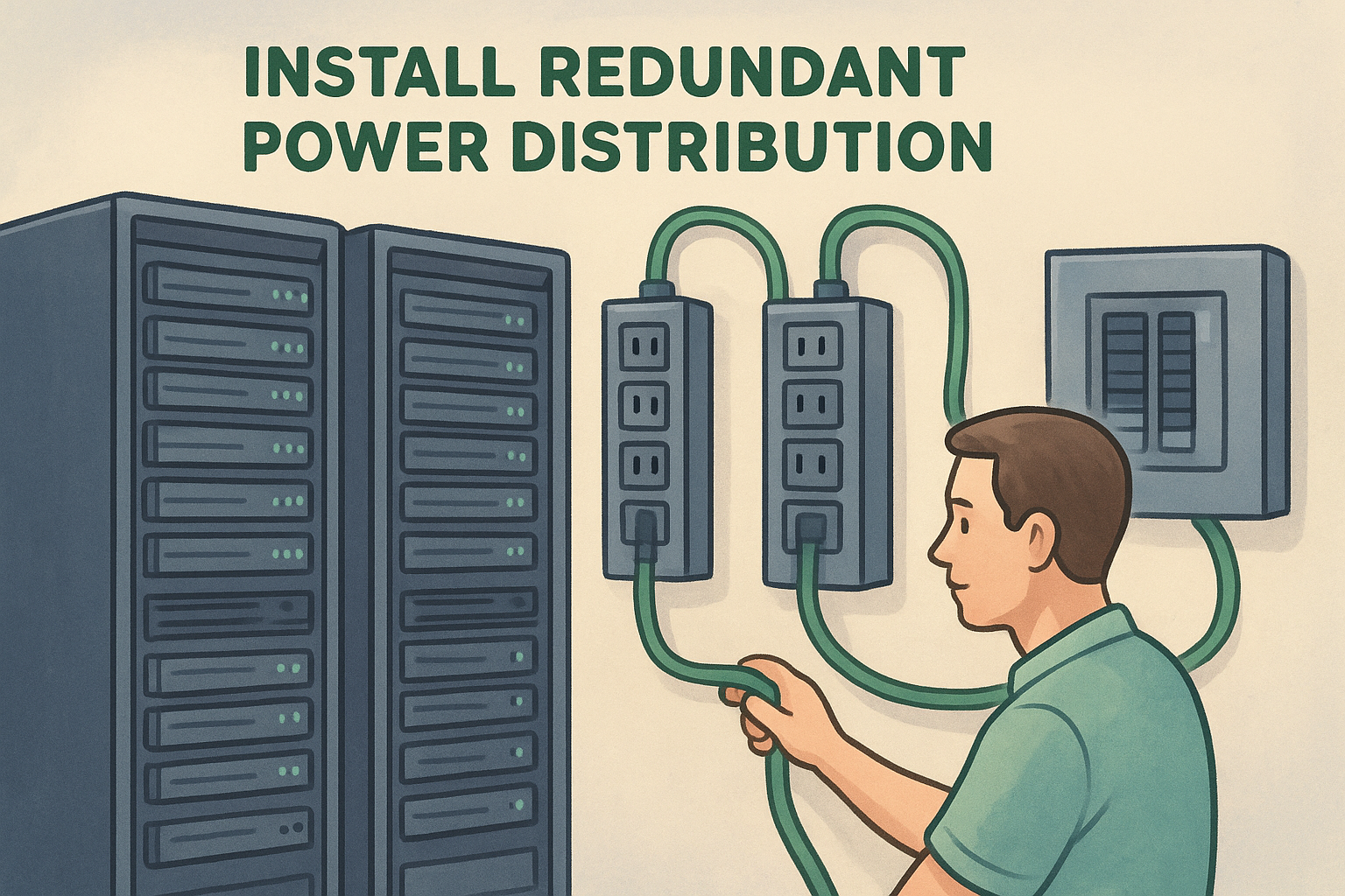 Install redundant power distribution