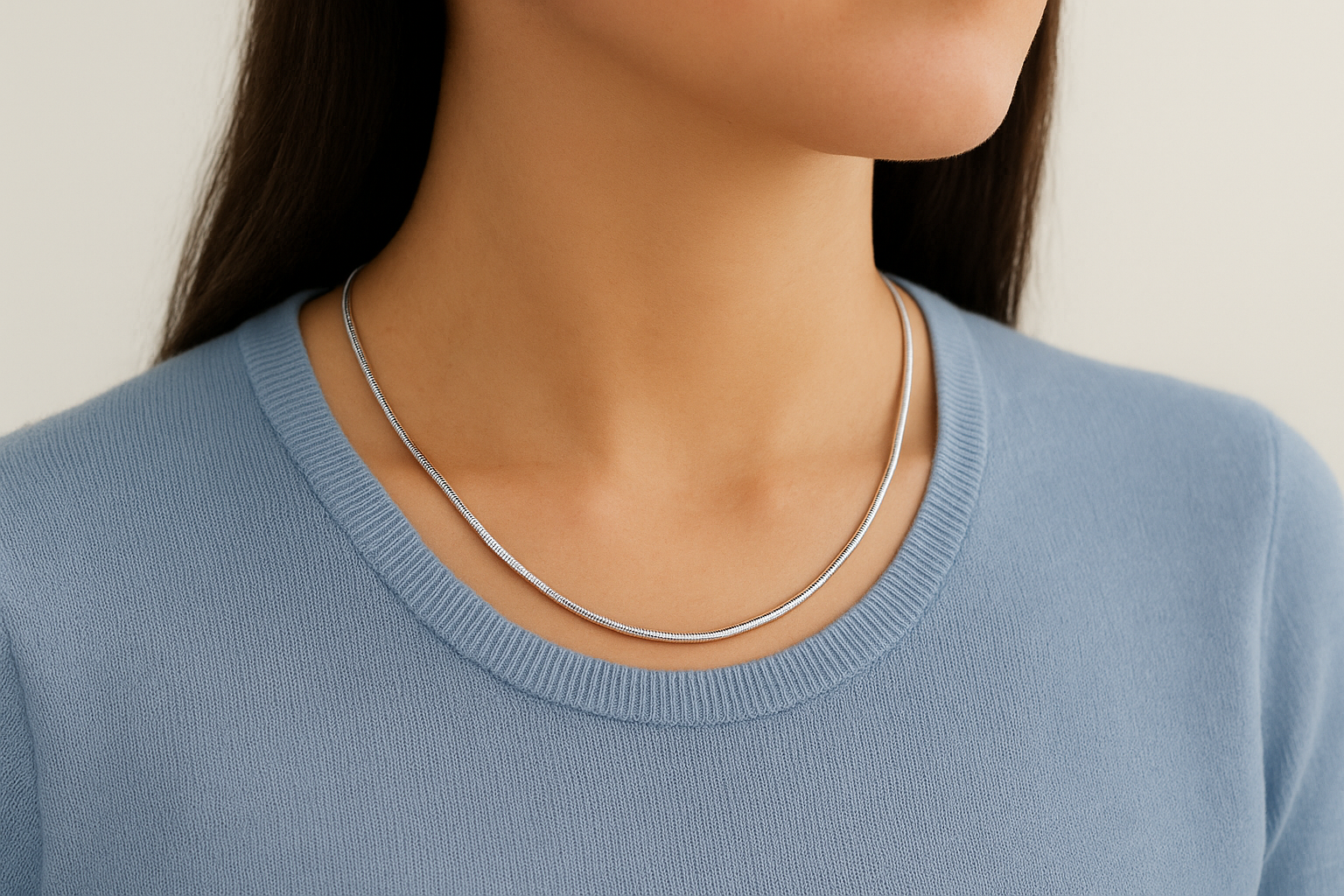 1. British Chains Round Snake Chain