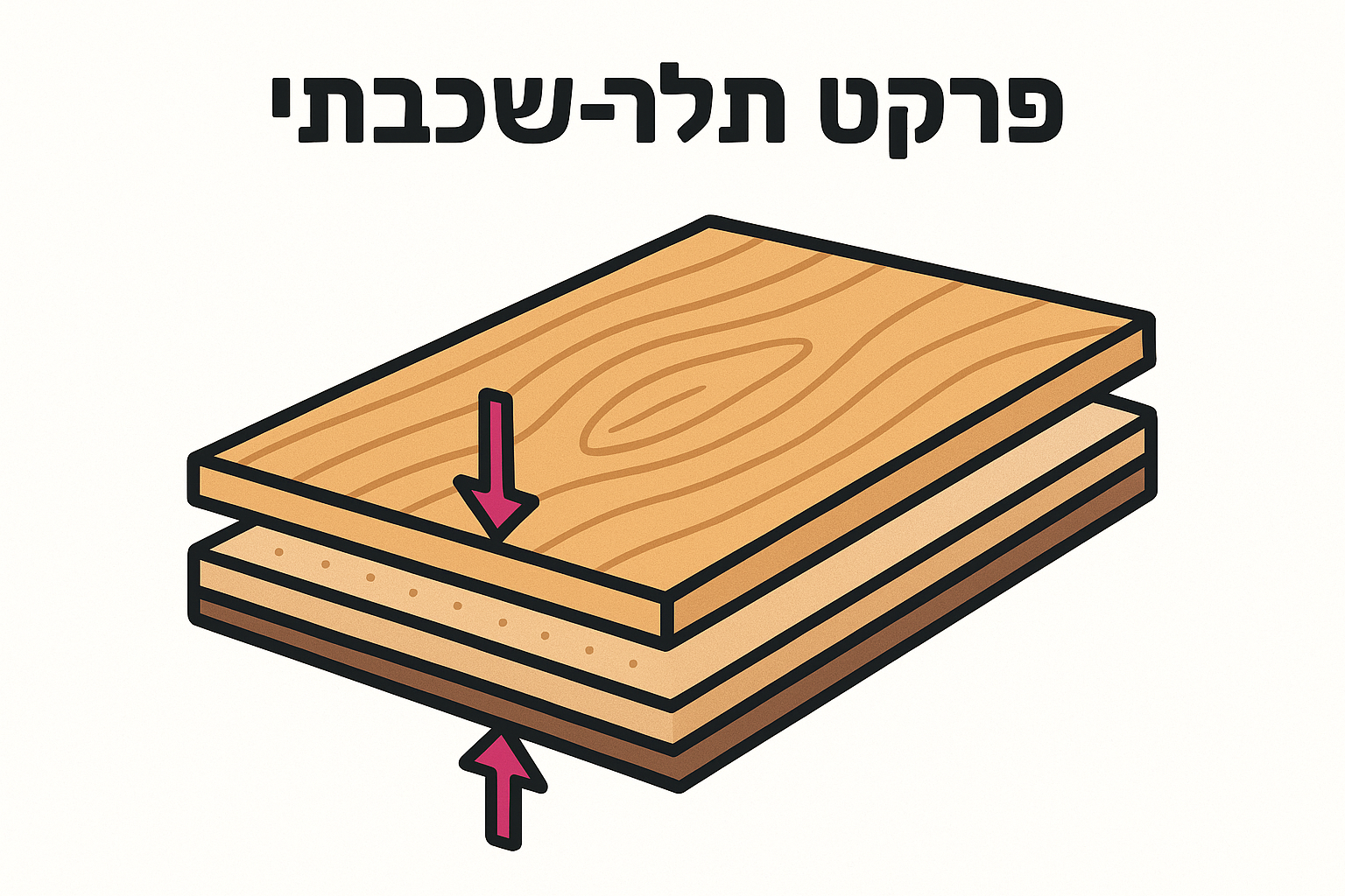 1. פרקט תלת־שכבתי