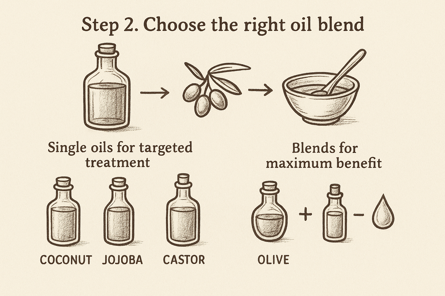 Single oils for targeted treatment