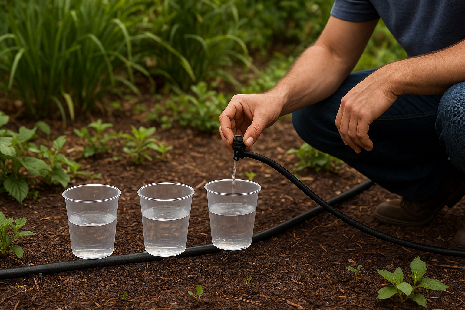 Reprogram run times using a simple catch-cup test
