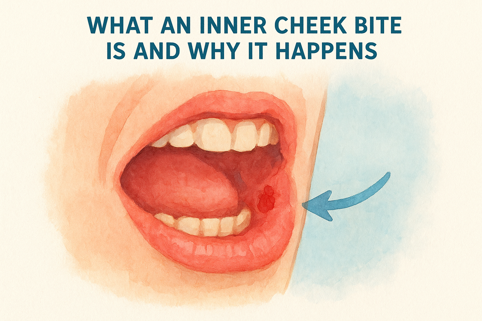 What an inner cheek bite is and why it happens