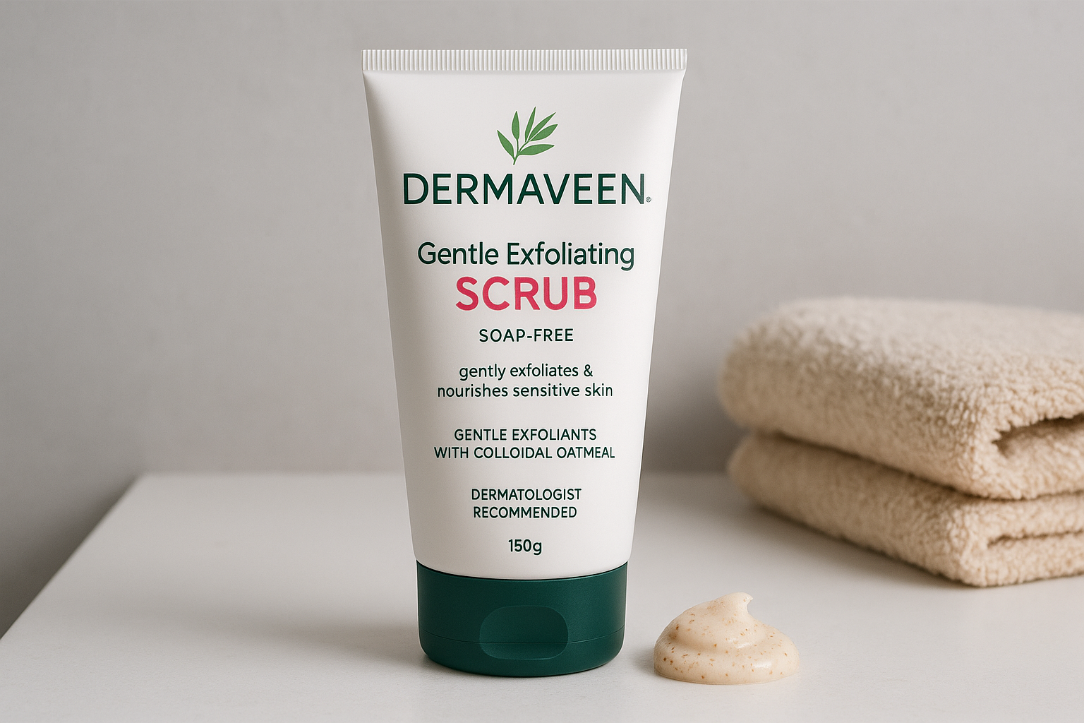 1. DermaVeen Gentle Exfoliating Scrub