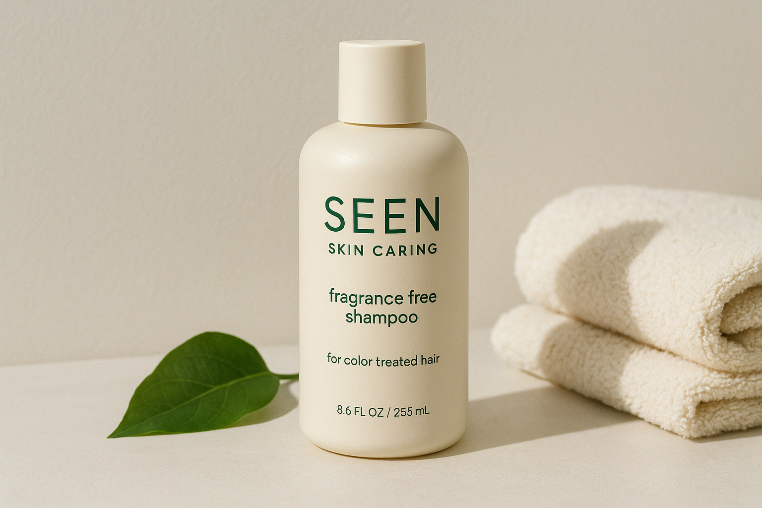 8. Seen Skin Caring fragrance free shampoo