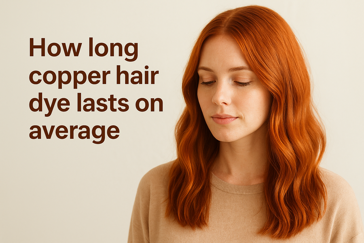 How long copper hair dye lasts on average