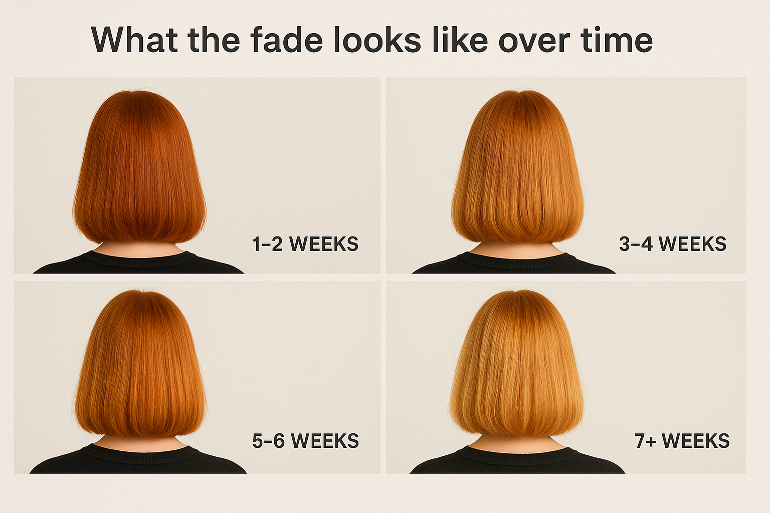 What the fade looks like over time