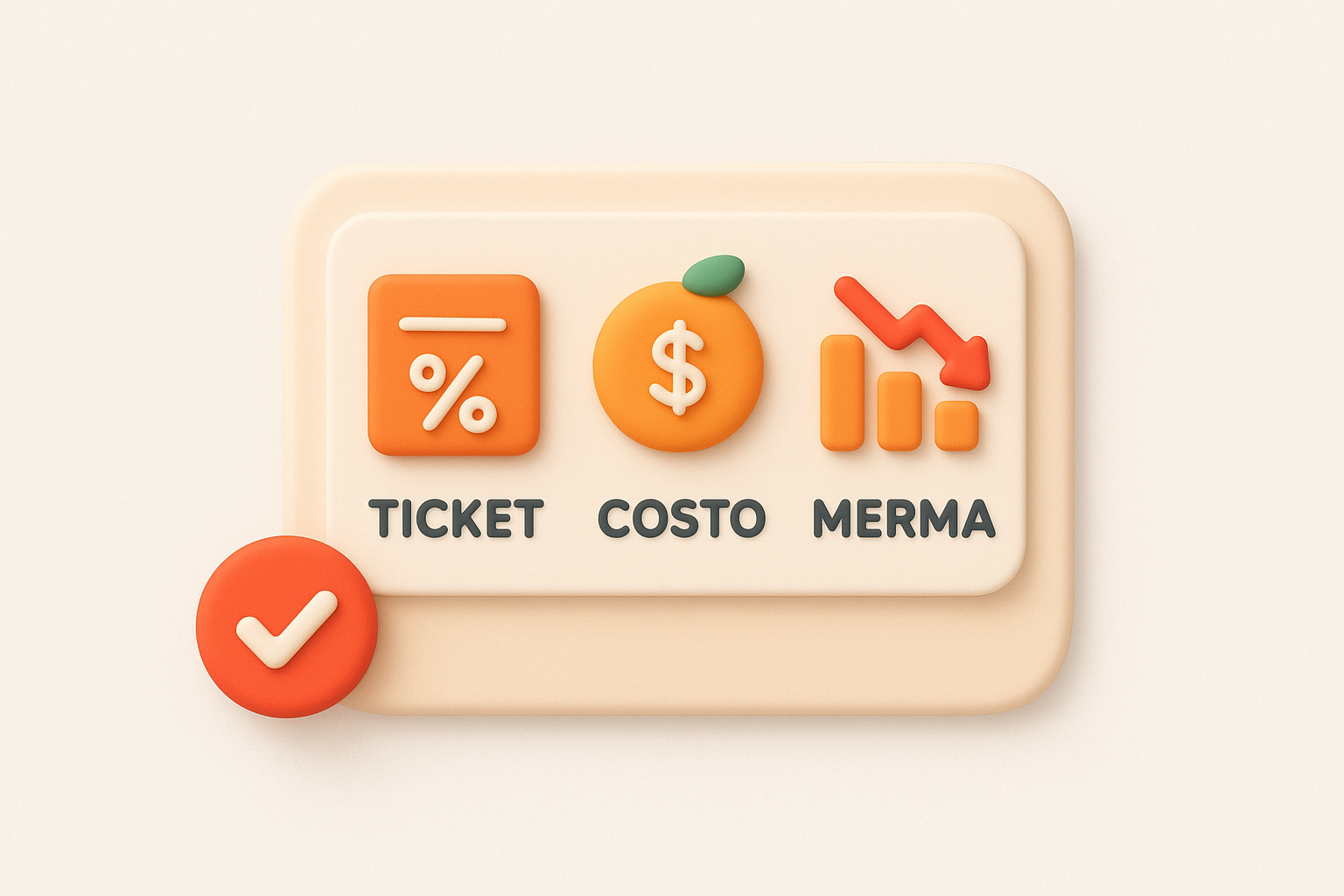 Controla indicadores clave: ticket, costo, merma
